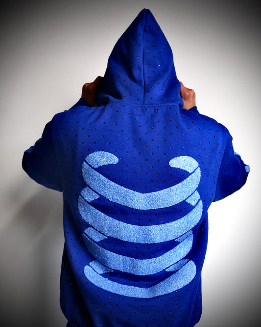 Blue Ribcage Hoodie