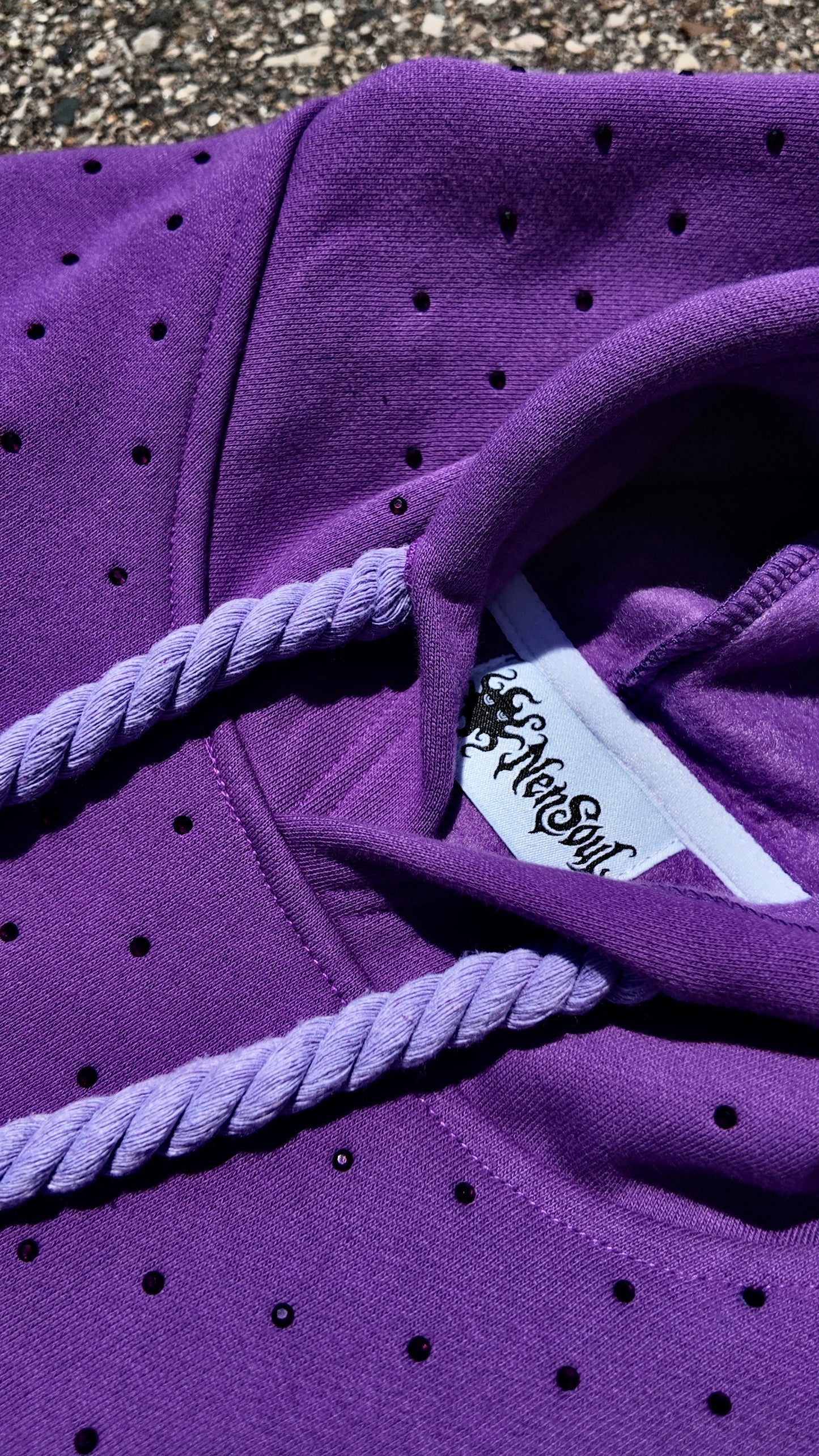 Purple Ribcage Hoodie