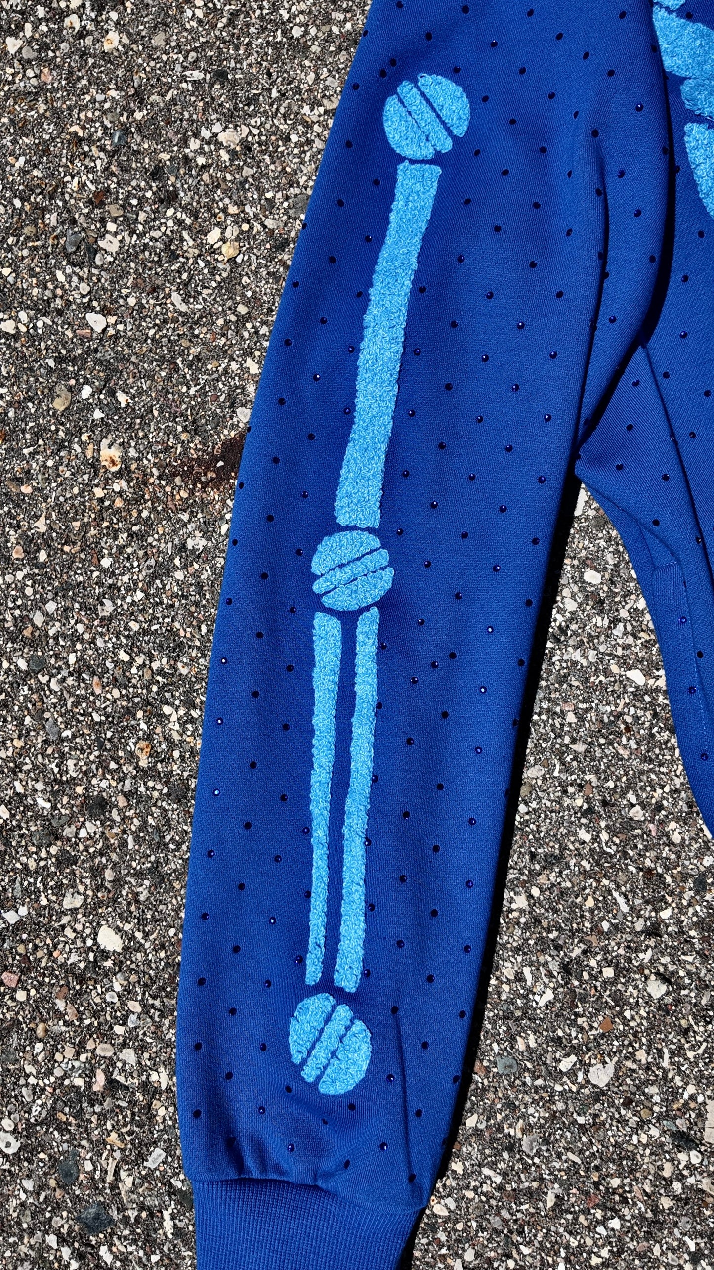 Blue Ribcage Hoodie