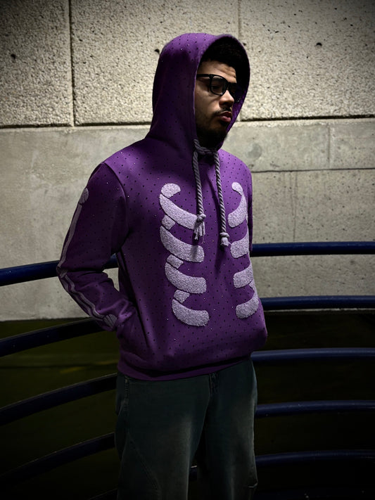 Purple Shinobi Ribcage Hoodie