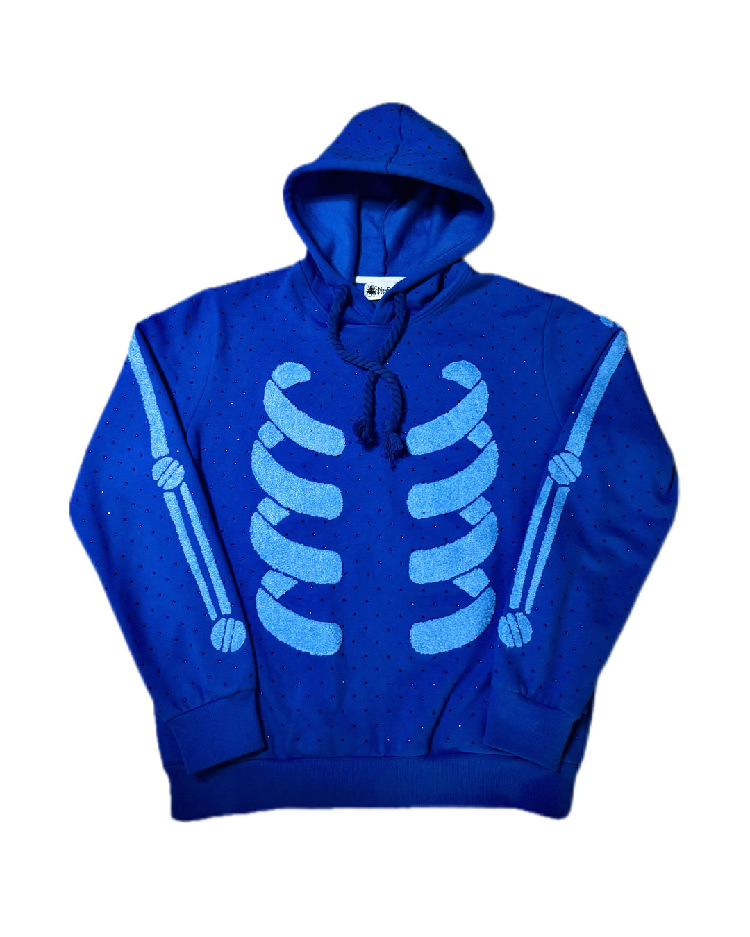 Blue Ribcage Hoodie