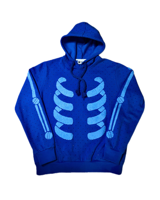 Blue Ribcage Hoodie