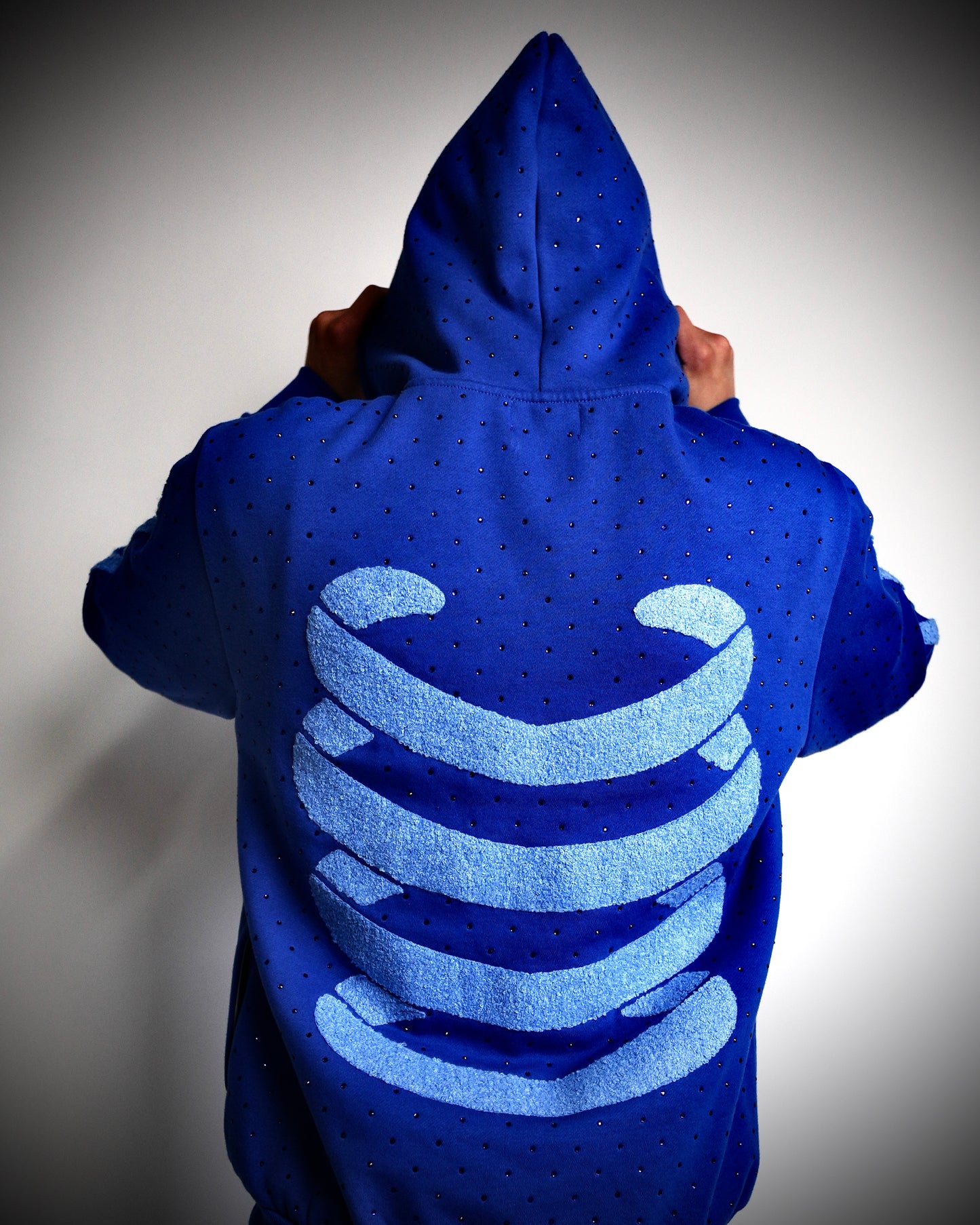 Blue Ribcage Hoodie