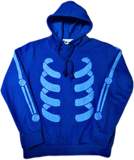 Blue Ribcage Hoodie
