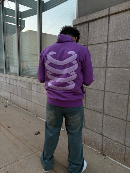 Purple Shinobi Ribcage Hoodie