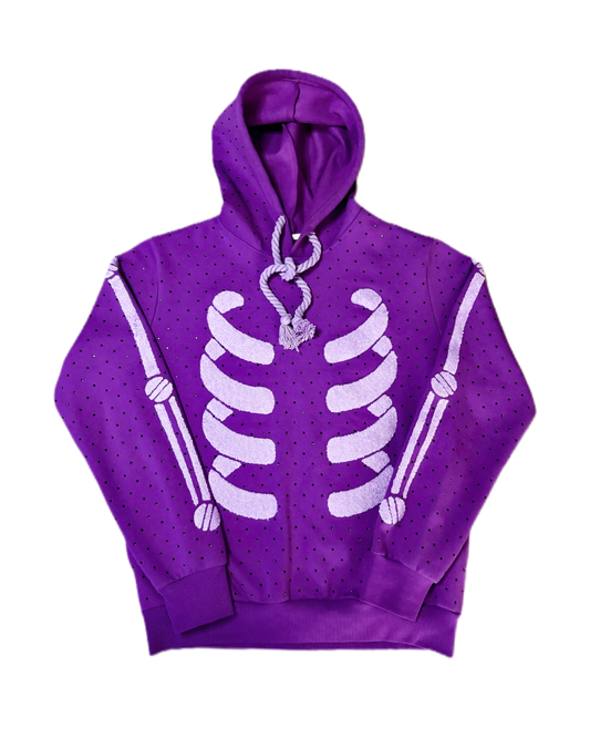 Purple Ribcage Hoodie